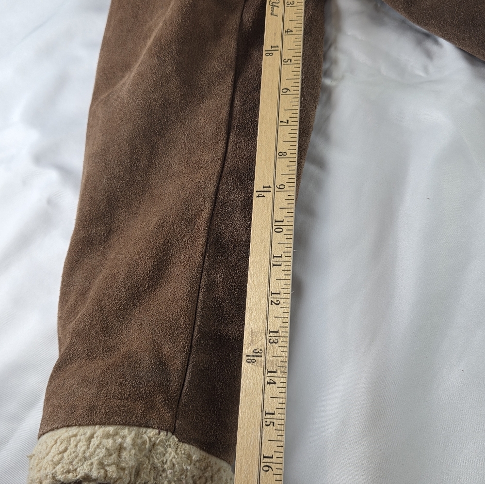 Vintage Schott Bros Shearling Ranch Coat – Size 40 Western Suede Sheepskin #600 - Picture 13 of 16